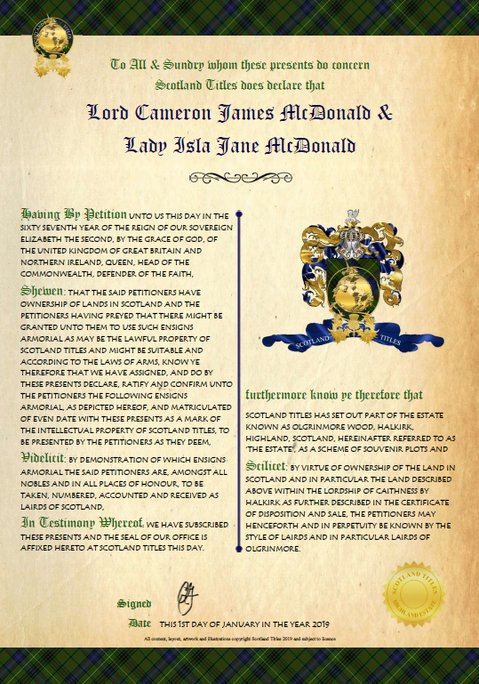 Title Crest - Award of Emblem Certificate